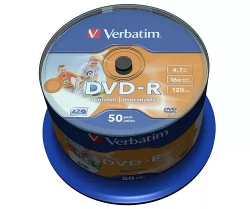 Płyta Verbatim DVD-R 4.7GB Printable 43533 1