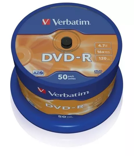 Płyta Verbatim DVD-R 4.7GB Cake 50 43548 1