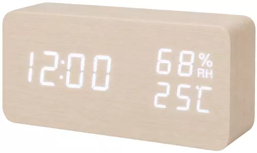 Budzik XONIX GHY-016 biały z białym wyświetlaczem 1