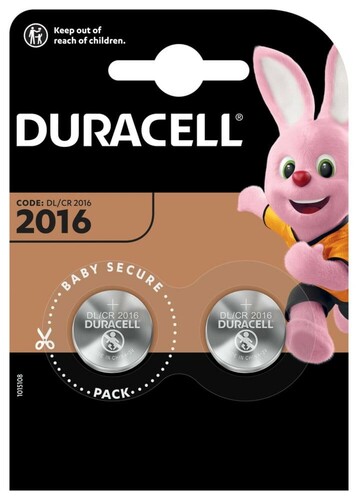 Bateria litowa Duracell CR2016 3V - blister 2 szt. 1
