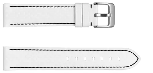 Pasek Chermond A108 BIAŁY NIĆ CZARNA 18 MM 1