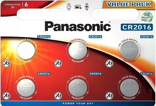 Bateria Panasonic CR 2016 3V blister 6 sztuk / P120 1