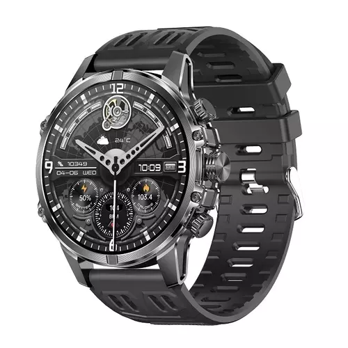 Smartwatch Hagen HB45 pasek czarny silikon 1