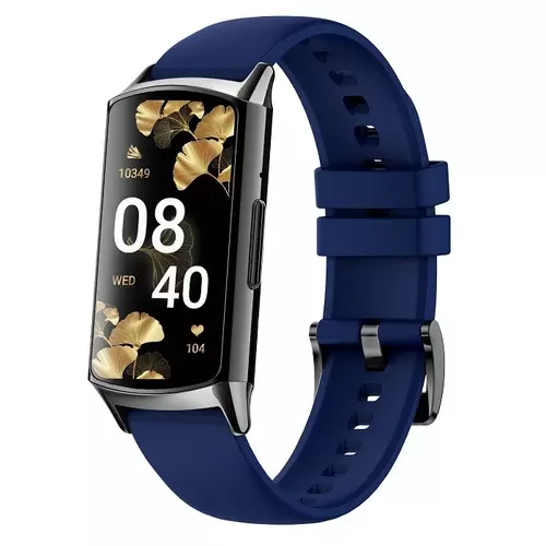 Smartwatch Hagen HB35 czarny pasek granatowy silikon 1