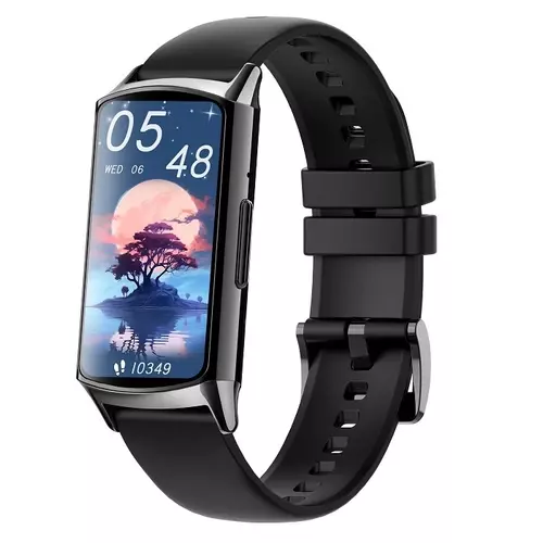 Smartwatch Hagen HB35 czarny pasek czarny silikon 1