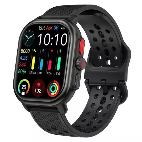 Smartwatch Hagen HB24 GPS czarny czarny silikon 1