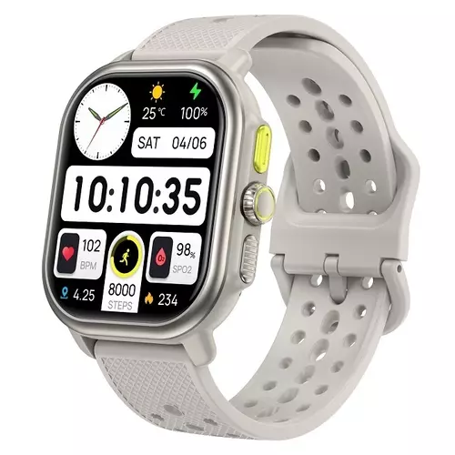 Smartwatch Hagen HB24 GPS pasek szary silikon 1