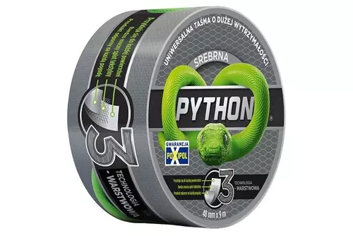 Taśma Python srebrna 25m 1