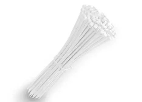 LXOP30 - PS Opaska zacisk.40cm x4,8mm /100szt. białe trytytki 1