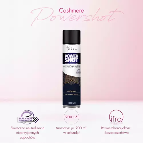 POWER SHOT 600ML SPRAY CASHMERE 1