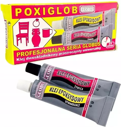 Klej Poxiglob dwuskładnikowy 2x6g 1