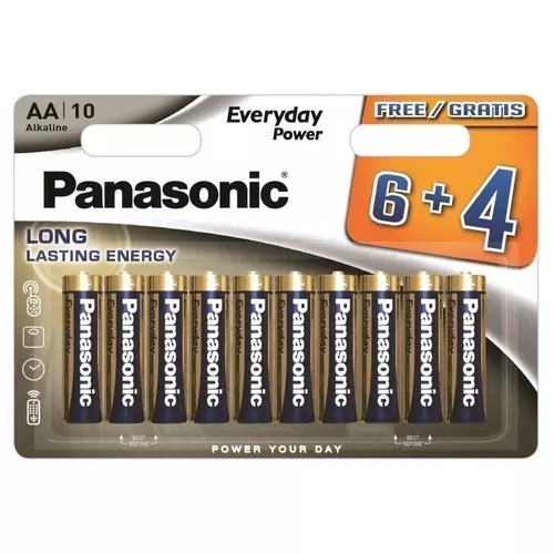 Bateria Panasonic LR6 AAA Everyday POWER- paczka 10 szt /6+4 1