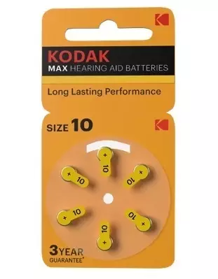 Bateria słuchowa Kodak 10 - blister pak. po 6 szt. 1