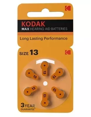 Bateria słuchowa Kodak 13 - blister pak. po 6 szt. 1