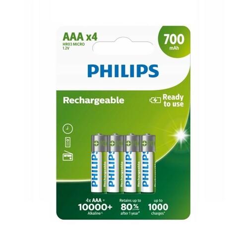 Akumulator Philips 700mAh AAA - blister 4szt. 1