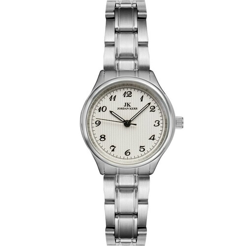 Zegarek Jordan Kerr C4007 STALOWY SILVER SREBRNA TARCZA 1