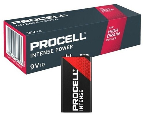 Bateria alkaliczna 9V 6LR61 Procell INTENSE - Pudełko 10 szt. 1