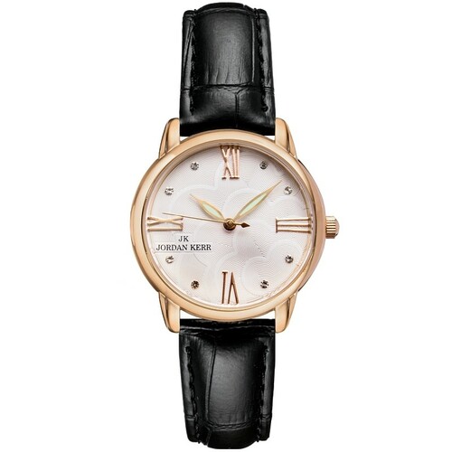 Zegarek Jordan Kerr L1028 CZARNY PASEK 1