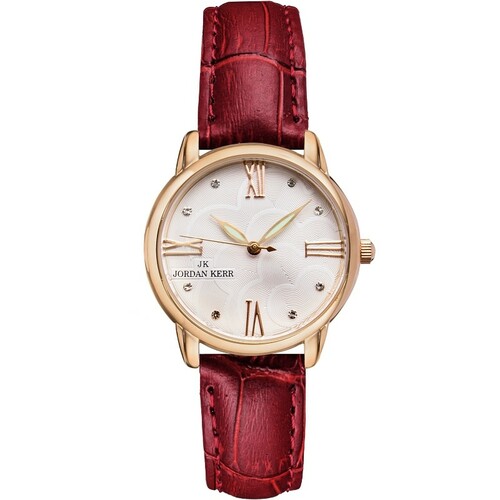 Zegarek Jordan Kerr L1028 CZERWONY PASEK 1