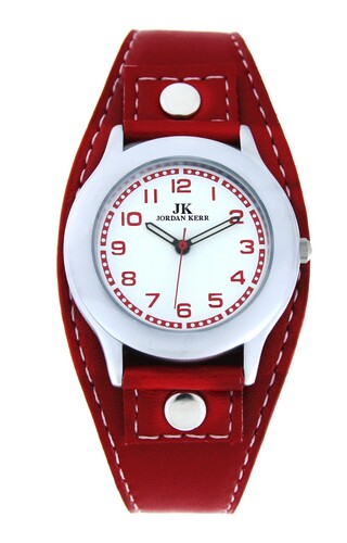 Zegarek Jordan Kerr 1166B CZERWONY PASEK 1