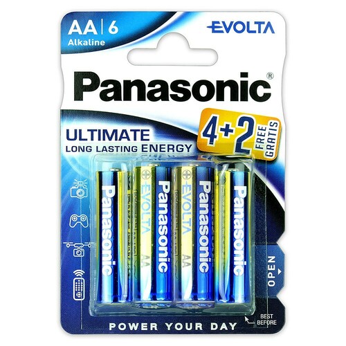Bateria alkaliczna Panasonic LR6 AA EVOLTA - blister pak. po 6 szt. 1