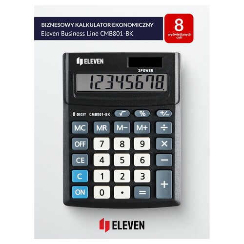 Kalkulator ELEVEN CMB801-BK 1