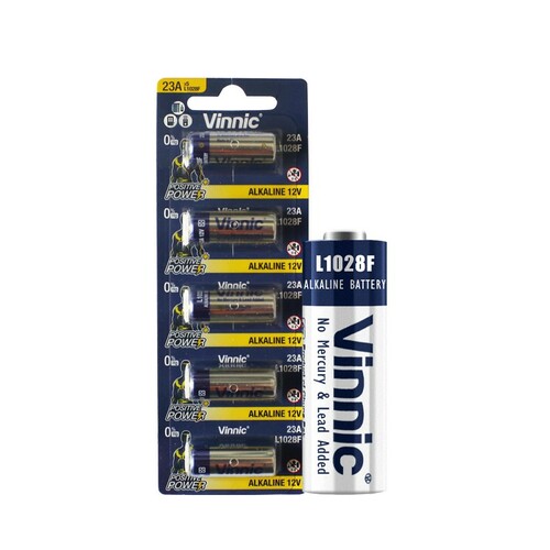 Bateria Alkaliczna Vinnic A23 (L1028) 12V - Blister 5 szt. 1