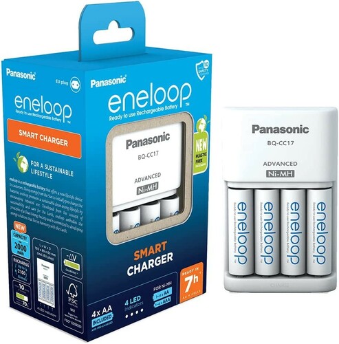 Ładowarka Eneloop basicBQ-CC51 + 4 akum 2000mah 1
