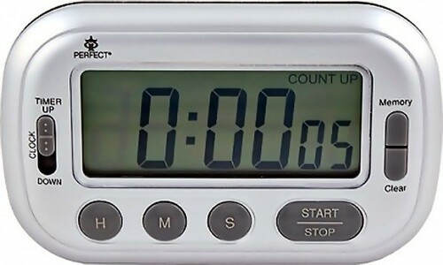 Minutnik LCD Perfect TM 89 SREBRNY 1
