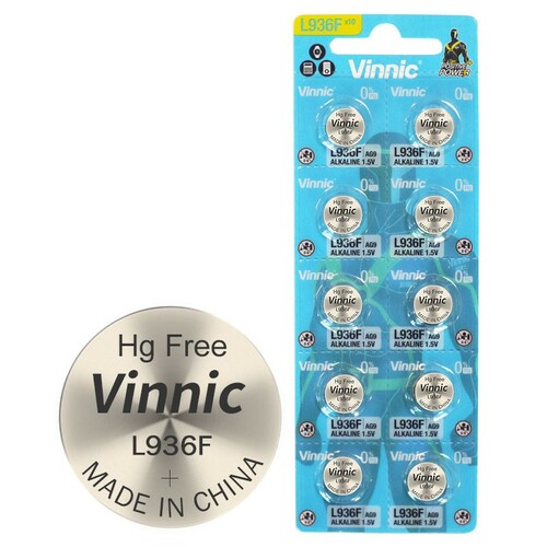 Bateria Alkaliczna Vinnic G9 /L936/ - Blister 10 szt. 1