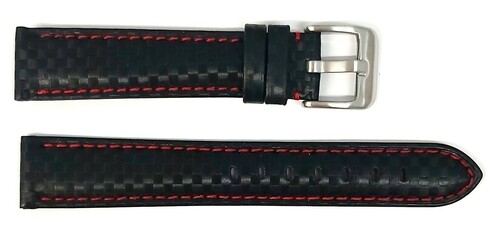 Pasek Chermond A108 CZARNY NIĆ CZERWONA 18 MM 1