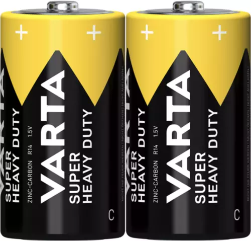 Bateria cynkowa Varta R14 Super Heavy Duty - folia 2 szt 1