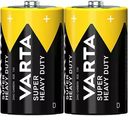 Bateria cynkowa Varta R20 Super Heavy Duty - folia 2 szt 1