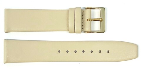 Pasek Chermond A132 BEŻOWY KLAMRA ZŁOTA 24MM 1