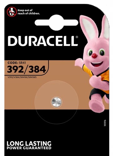 Bateria Duracell SR 41 /384/392 Blister 1szt 1