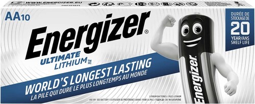 Bateria Energizer AA L91 , LR6 / FR 6 - Opakowanie 10 szt. 1