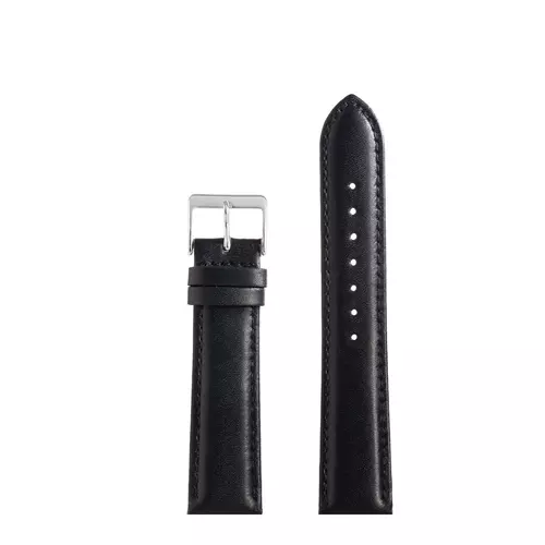 Pasek CHERMOND A217 GRANATOWY KLAMRA SREBRNA 18MM 1