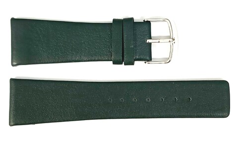 Pasek CHERMOND C102 ZIELONY KLAMRA SREBRNA 24MM 1