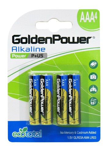 Bateria Golden Power LR3 blister B4 ECOTOTAL 1