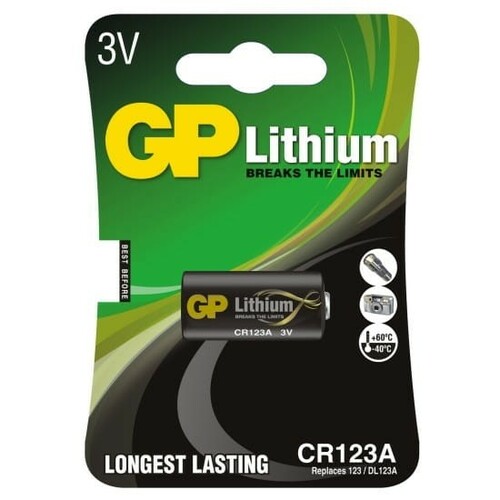 Bateria GP CR123 - blister 1szt 1