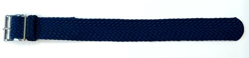 Pasek Perlon gruby splot granatowy 22mm 1