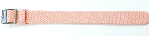 Pasek Perlon gruby splot różowy 22mm 1
