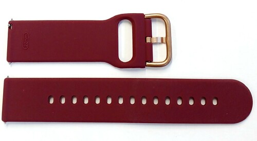 Pasek silikonowy HQ do Smartwatcha BURGUND 22mm klamra mix kolor 1
