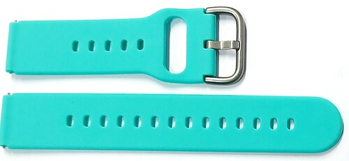 Pasek silikonowy HQ do Smartwatcha TURKUSOWY 18mm klamra mix kolor 1