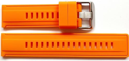 Pasek silikonowy HQ POMARAŃCZOWY 18mm 1