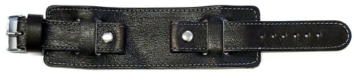 Paski Podkładka SOLID 22mm ciemno-brązowa nić brązowa 1