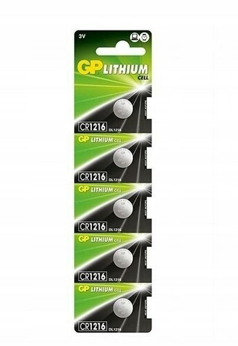 Bateria litowa GP CR1216 - blister 5 szt. 1