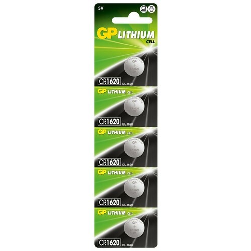 Bateria litowa GP CR1620 - blister 5 szt. 1