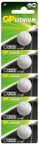 Bateria litowa GP CR2025 - blister 5 szt. 1