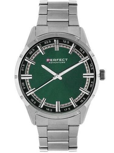 Zegarek PERFECT METAL M147-04 PNP TARCZA ZIELONA  1